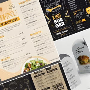 Dépliant & Menu